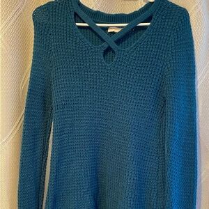 Aeropostale Deep Teal Crew Neck Sweater